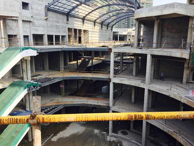 輕質(zhì)隔墻板在綜合性廣場建筑中的使用案例